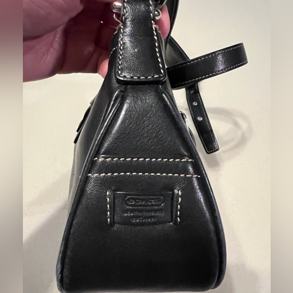 COACH Hampton 7540 Black Demi Buckle SOHO Crossbody Mini Bag Vintage Y2K - Picture 5 of 14